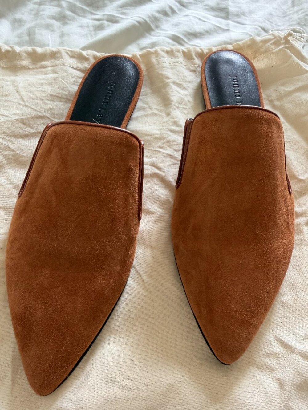 Jenni Kayne Suede Mule | Saddle Brown | Size 38 | NWOT